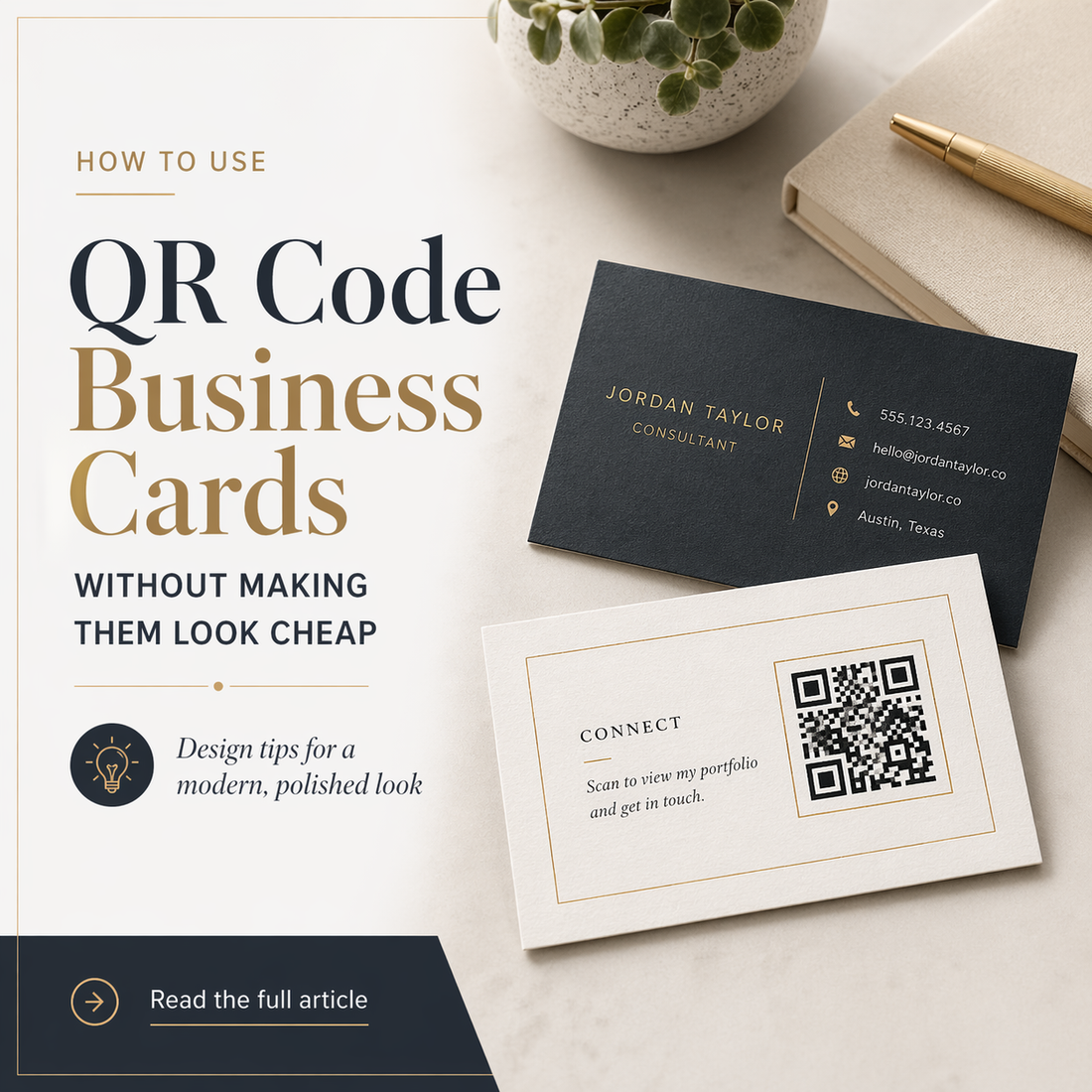 How to Use QR Code Business Cards Without Making Them Look Cheap